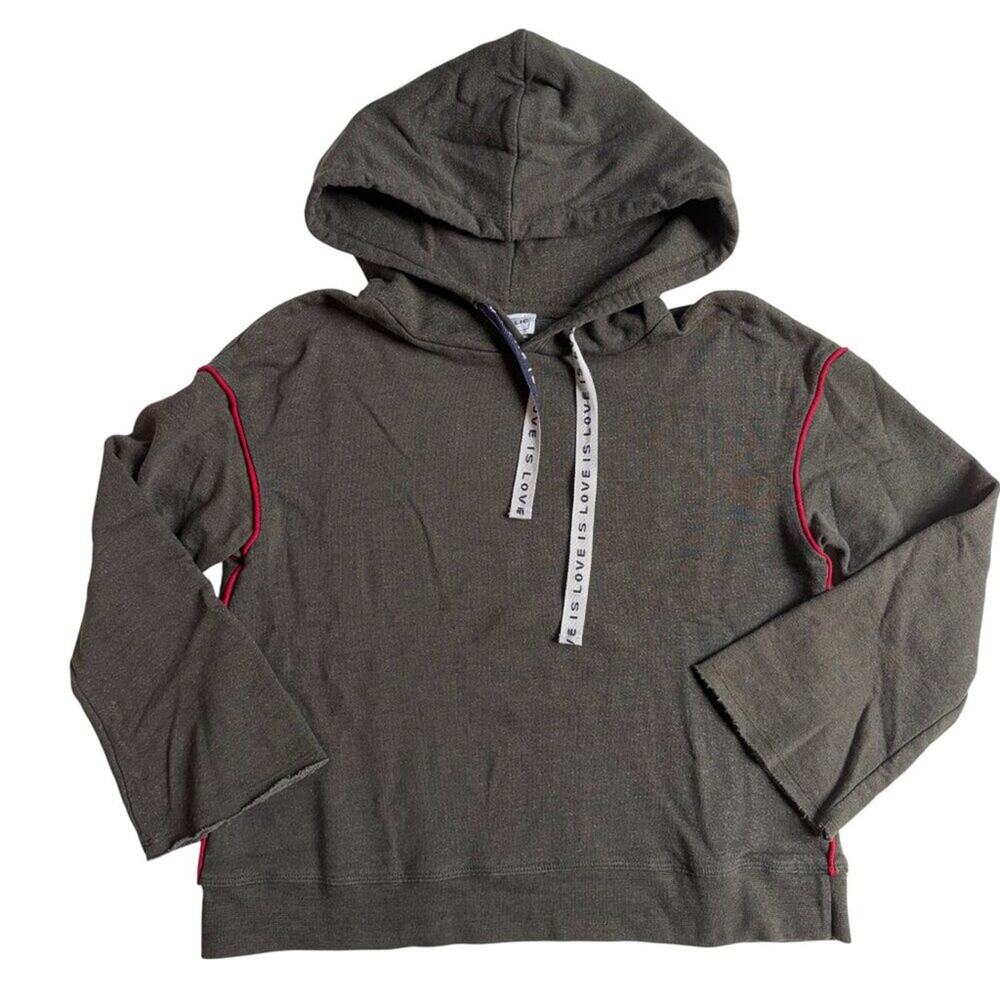 For The Republic Grey Cropped Hoodie - Size Small